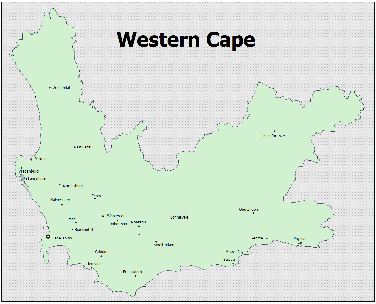 Western Cape map